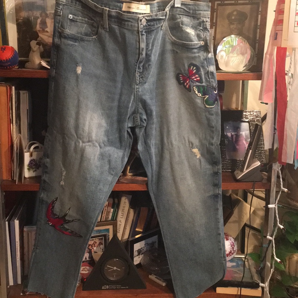Embroidered Gap Jeans